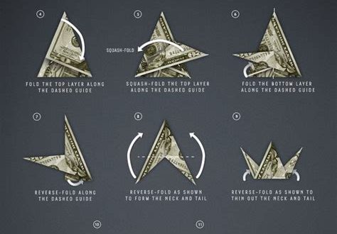 How to Make a Origami Crane with a Dollar Bill