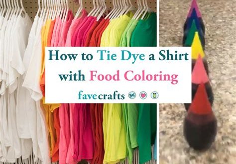 How to Make a Tie-Dye Shirt with Food Coloring